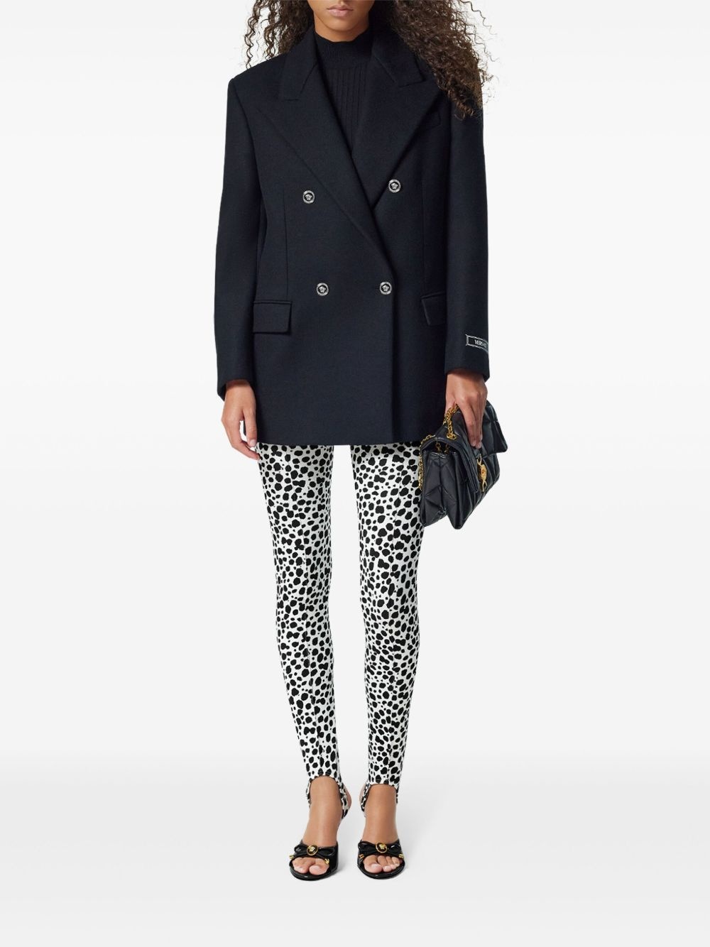 printed stirrup leggings - 2