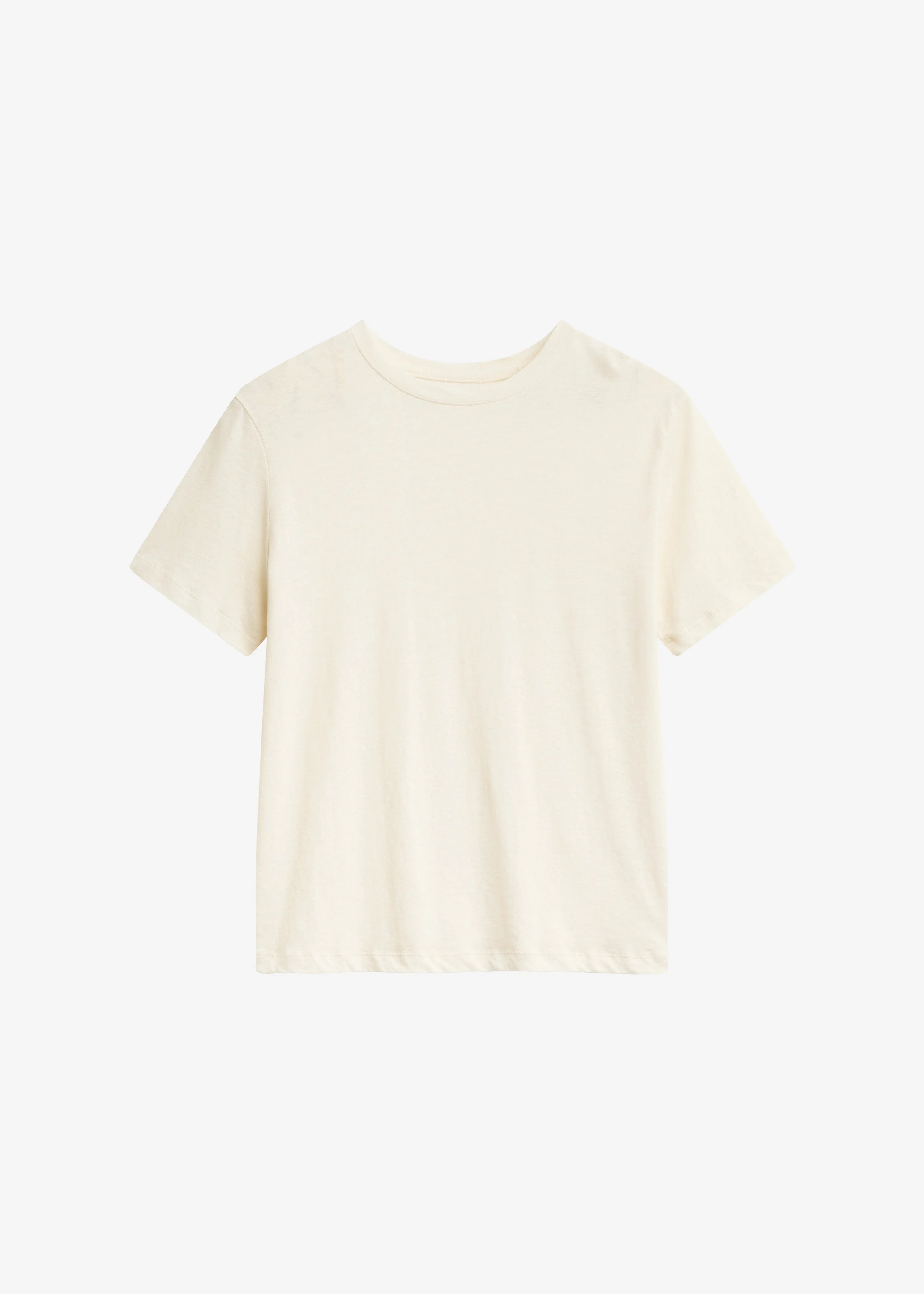 Elba Cotton T-Shirt - Cream - 1