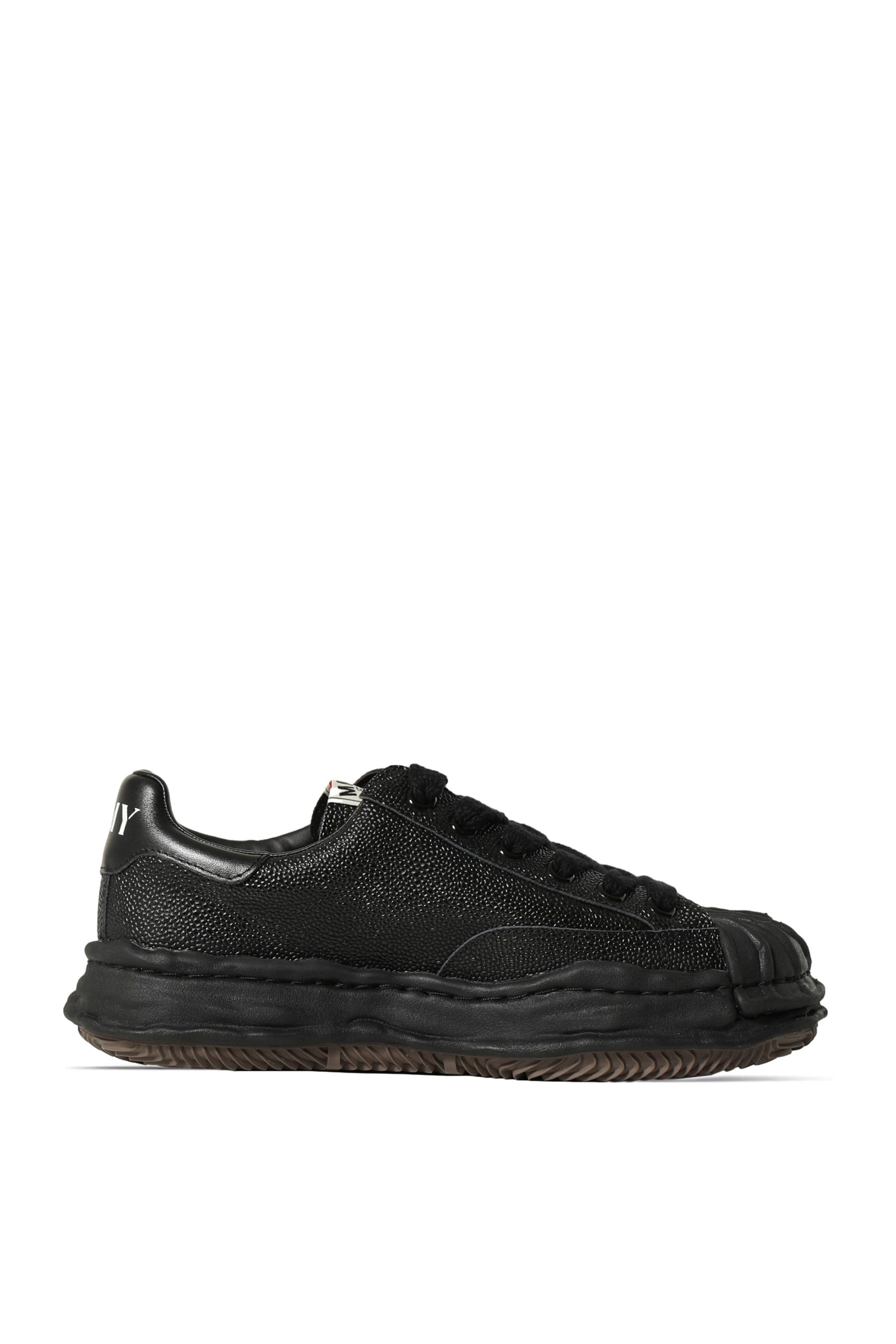 BLKY LOW BSKT LEATHER / BLK/BLK - 2