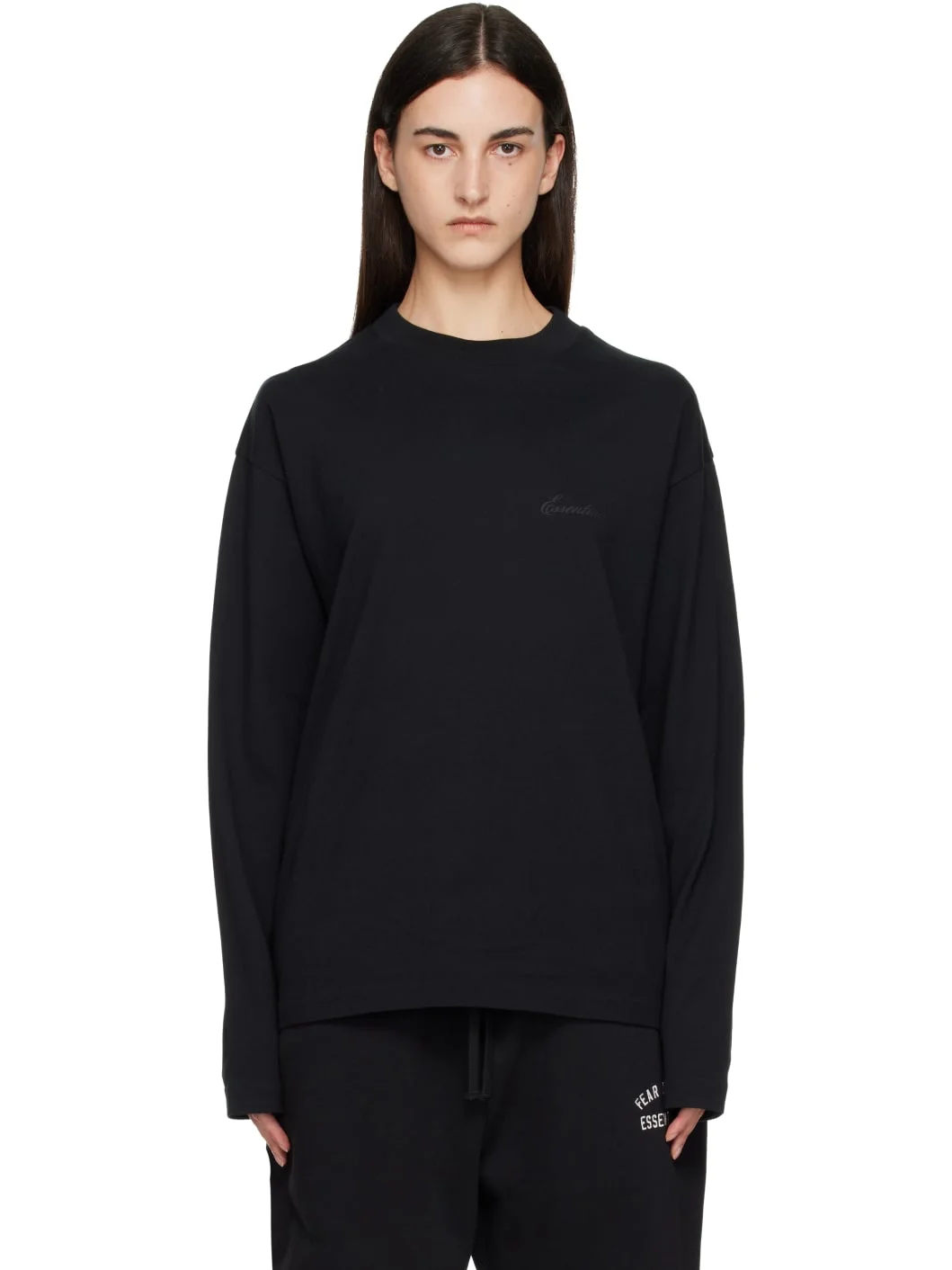 Black Classic Fit Long Sleeve T-shirt - 1