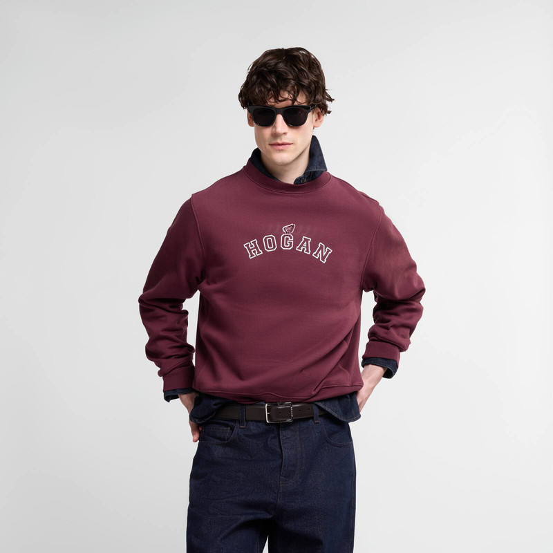 Round-neck sweatshirt in cotton 3