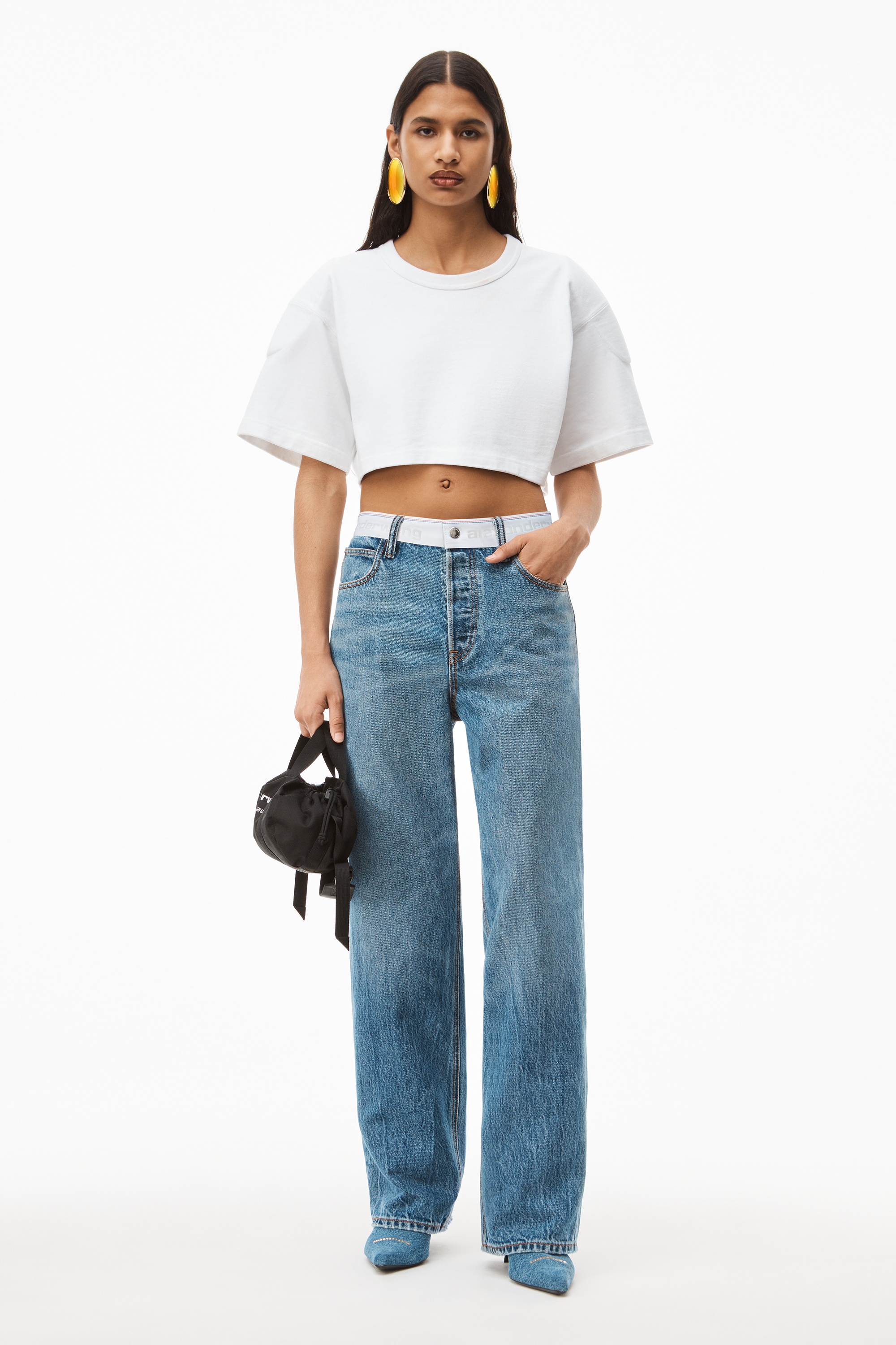 LOGO MID-RISE STRAIGHT-LEG PANT IN DENIM - 2