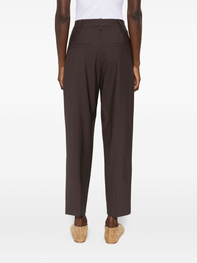 pleated wool straight trousers 4