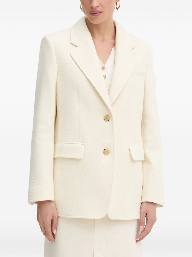 BOSS herringbone wool blazer outlook