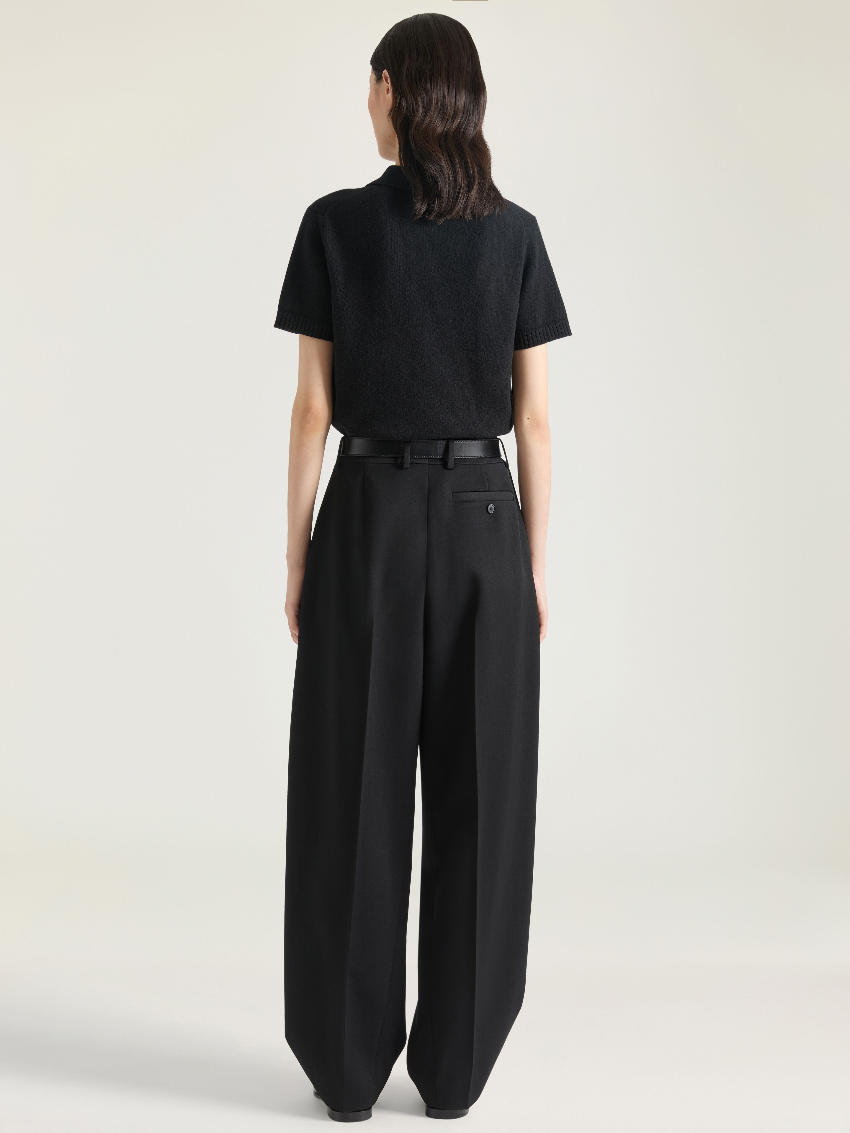 POLO TOP IN WOOL AND CASHMERE - 3