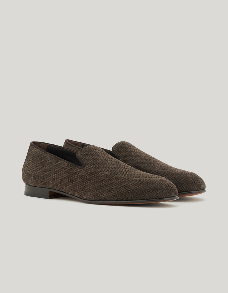 BEIGE SUEDE ANKLE BOOTS WITH GUNMETAL RIVET AND RUBBER SOLE 45