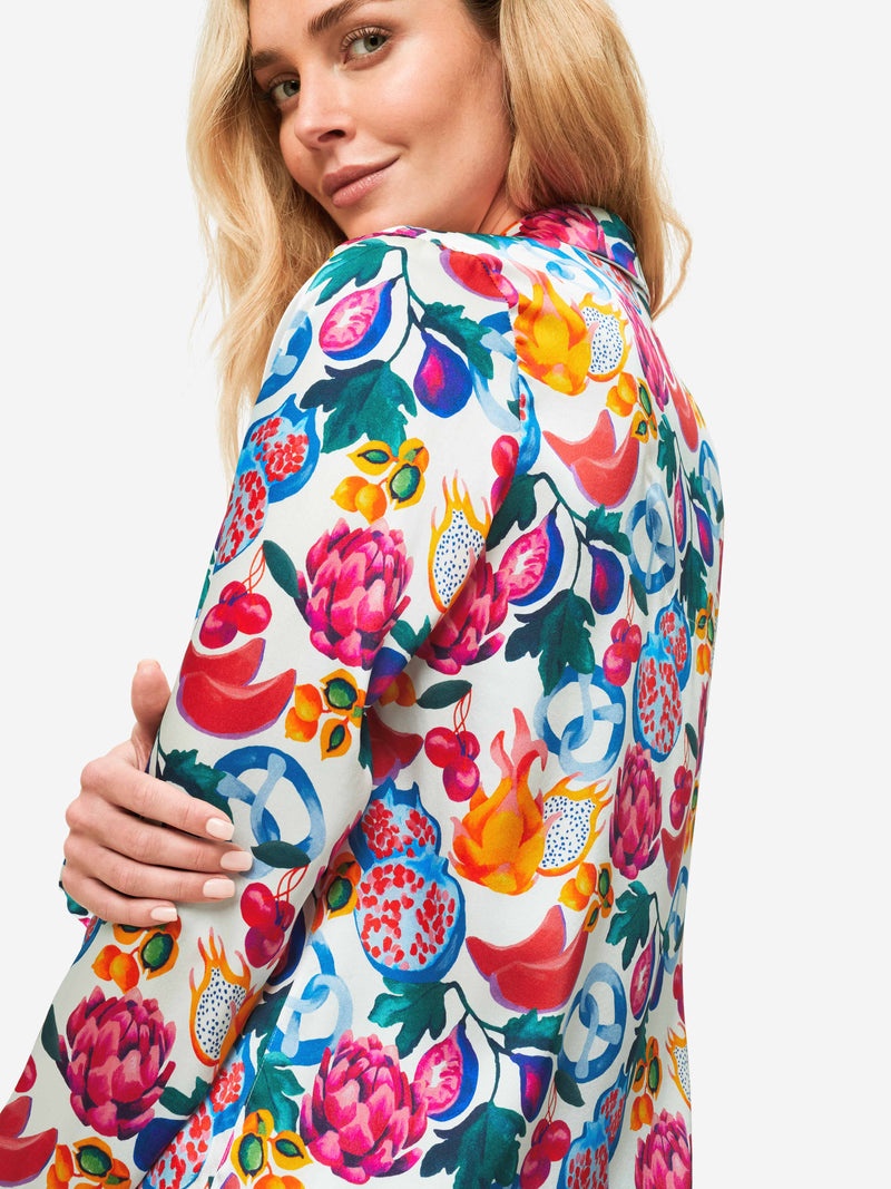 Women's Pyjamas Brindisi 78 Silk Satin White - 7