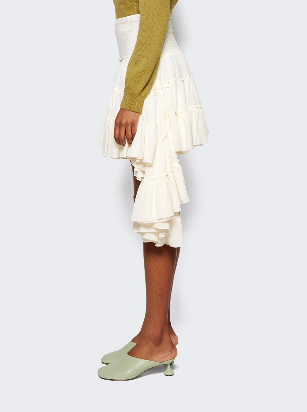 Ruffled Skirt Off White - 4