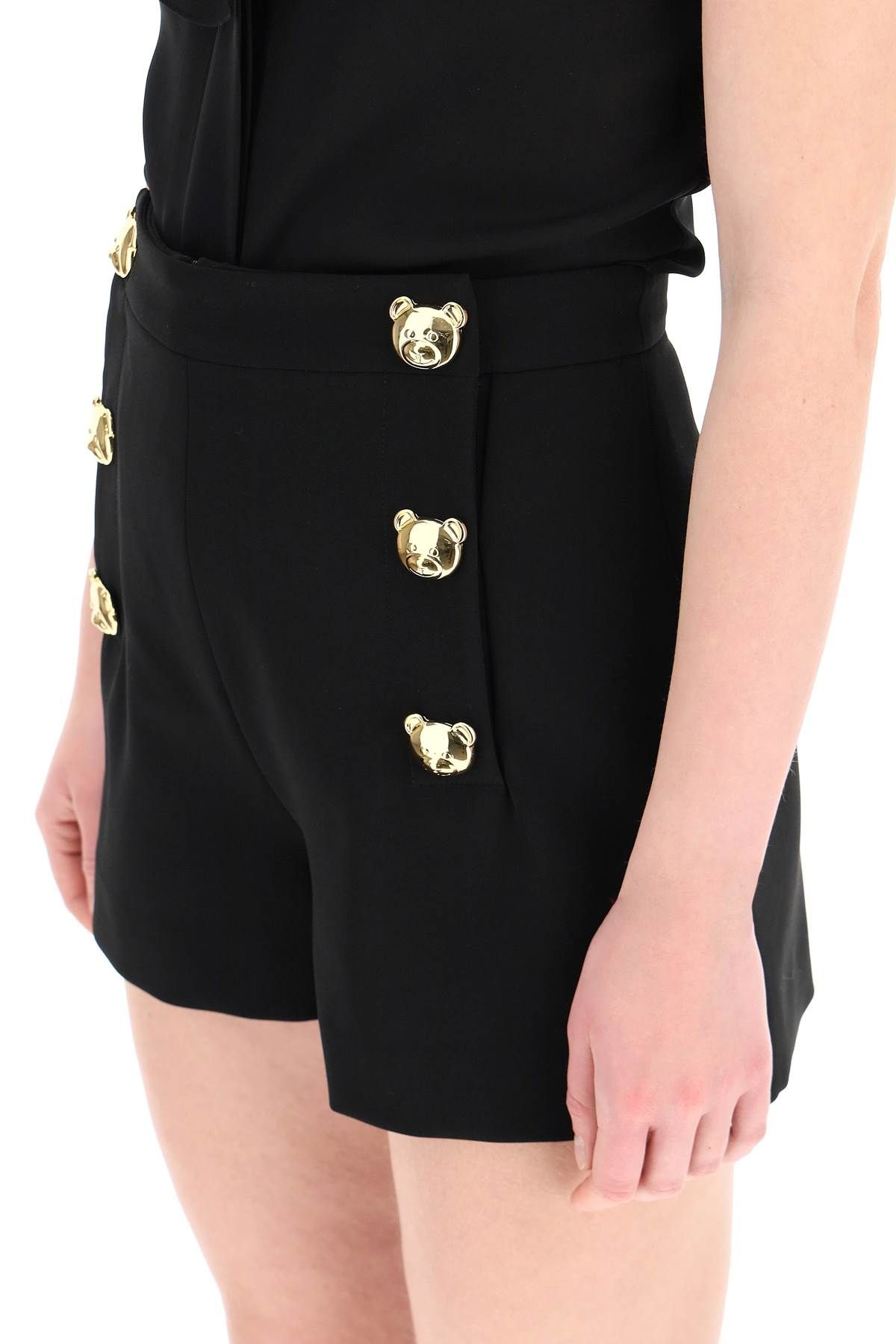 CREPE SHORTS WITH TEDDY BEAR BUTTONS - 5