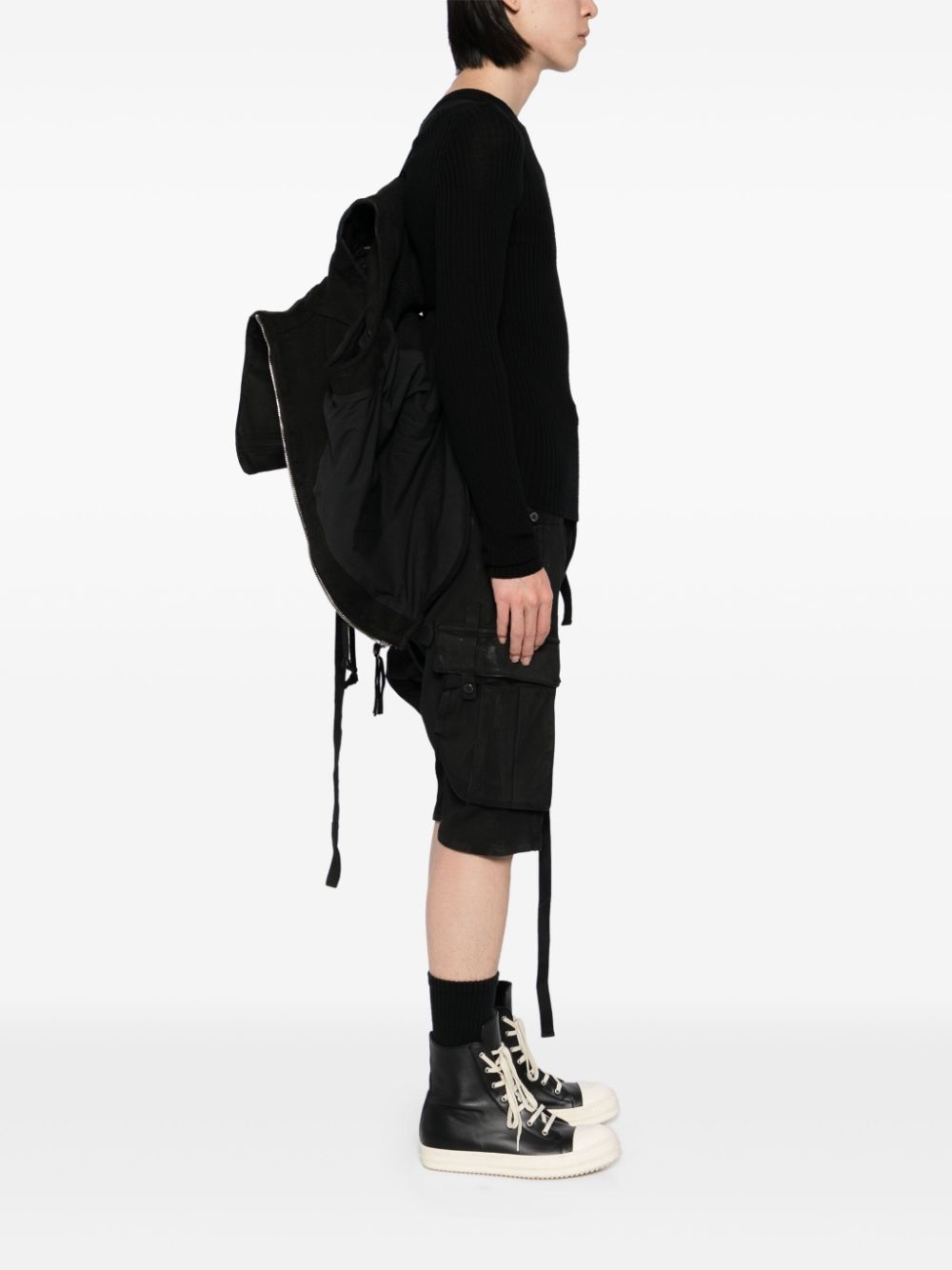 padded hooded vest - 6