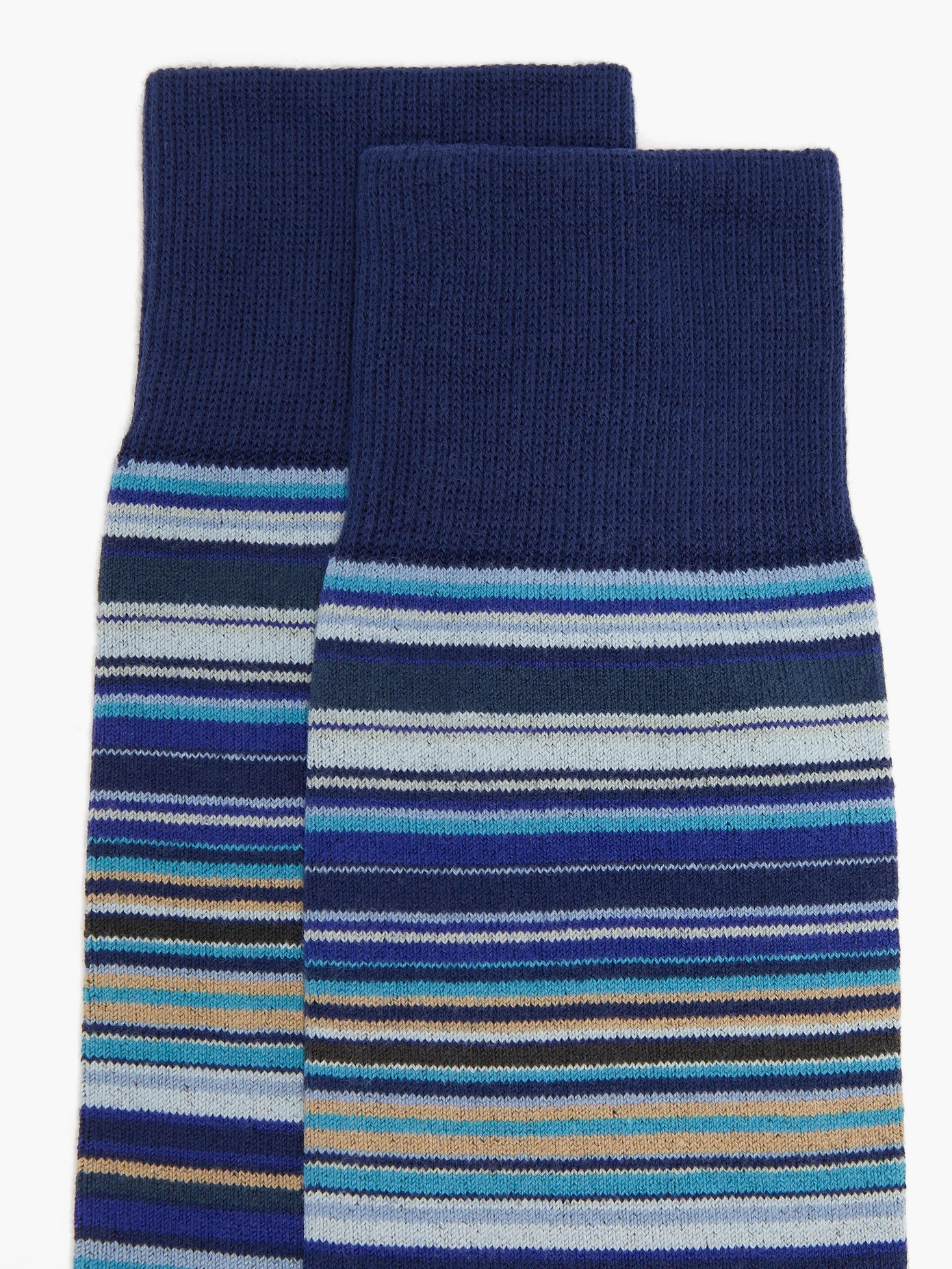 Striped cotton-blend socks - 3