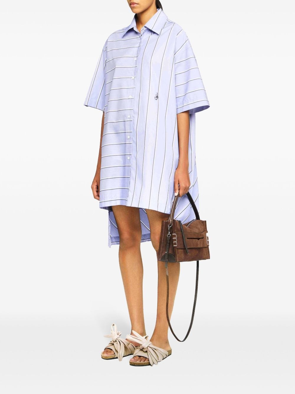 high-low hem shirt dress - 3