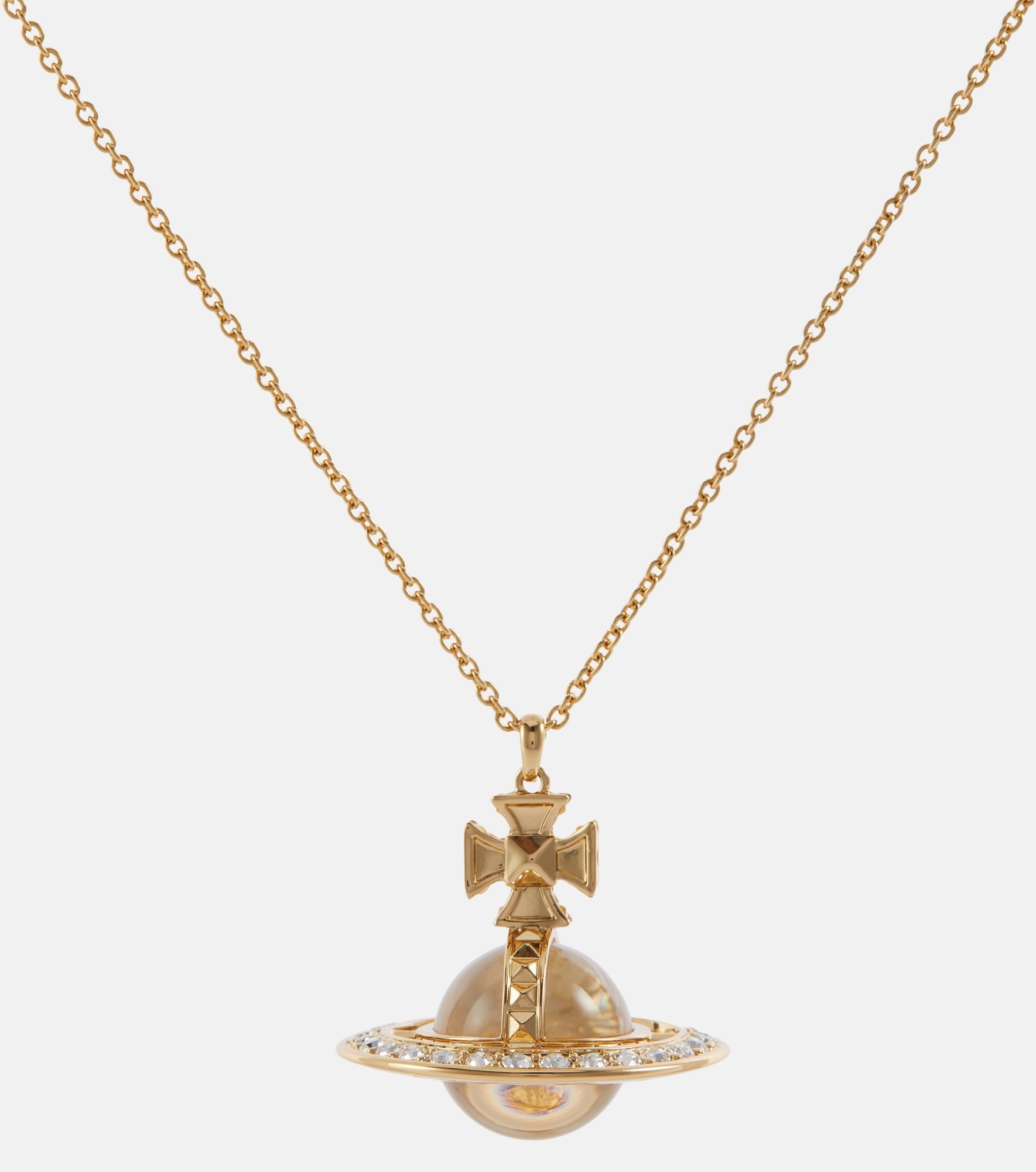 Crystal-embellished pendant necklace - 1