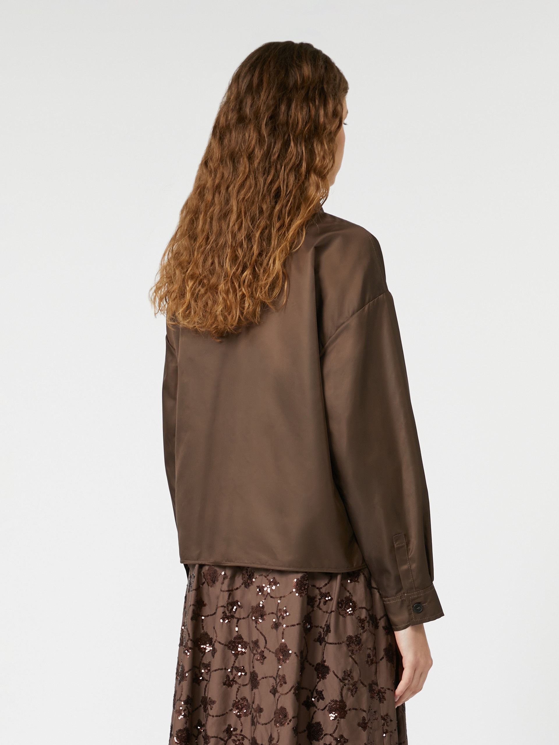 VIVETTA Water-repellent twill cropped shirt - 4