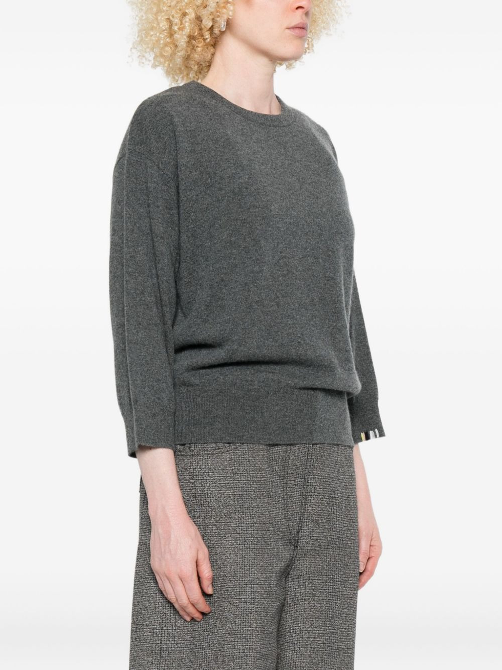 long-sleeved cashmere sweater - 3