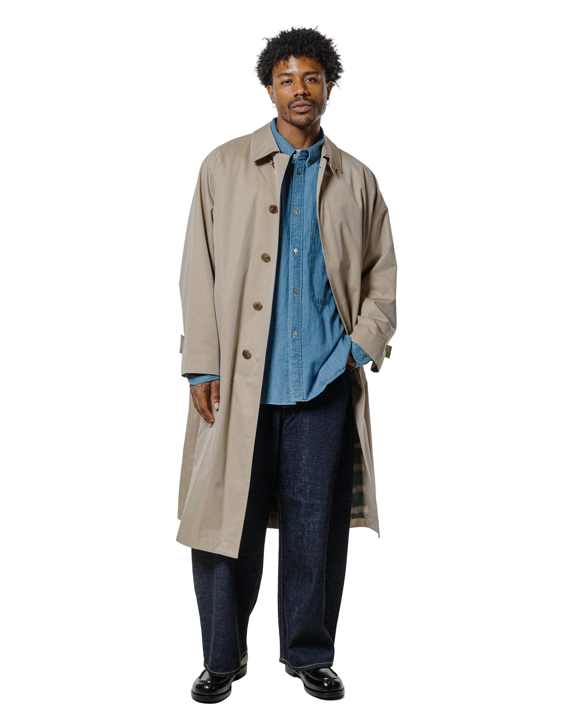 Studio Nicholson Lisa Denim Shirt Faded Wash - 4