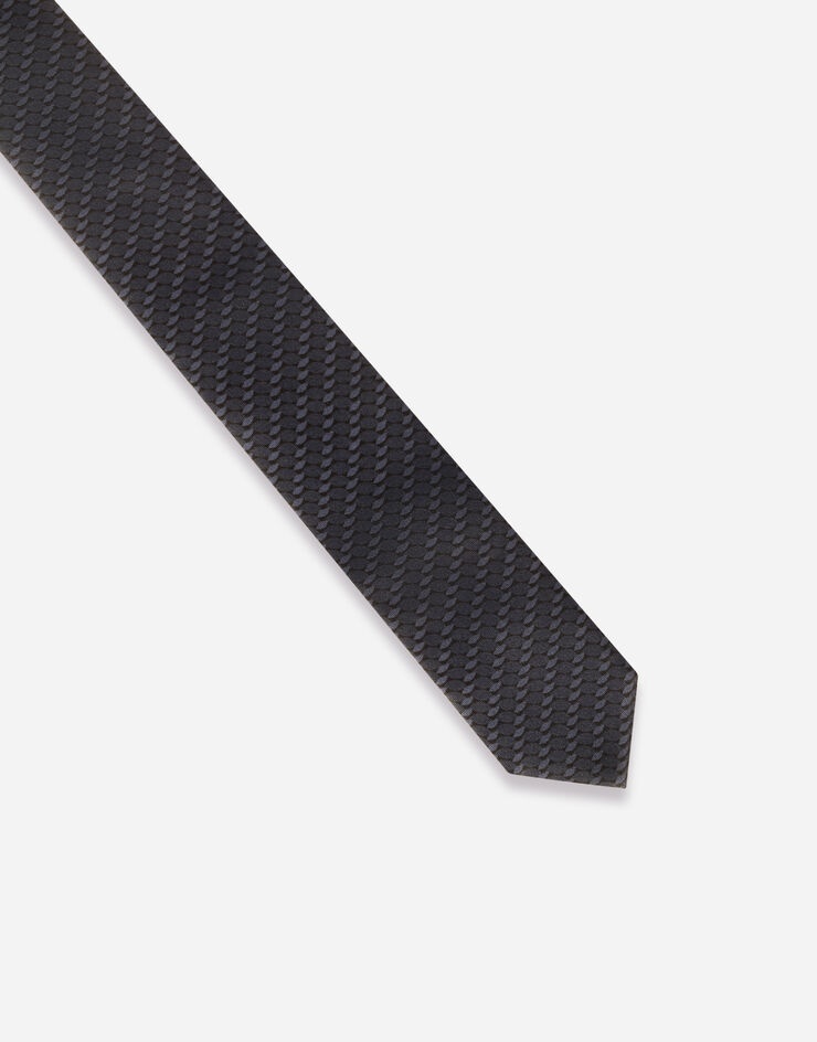 6-cm printed silk blade tie - 3