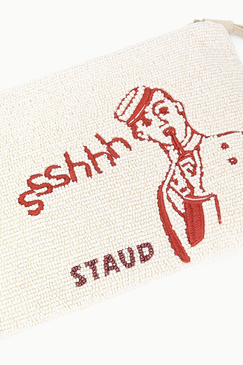 STAUD STAUD TOMMY BEADED LARGE POUCH DO NOT DISTURB outlook