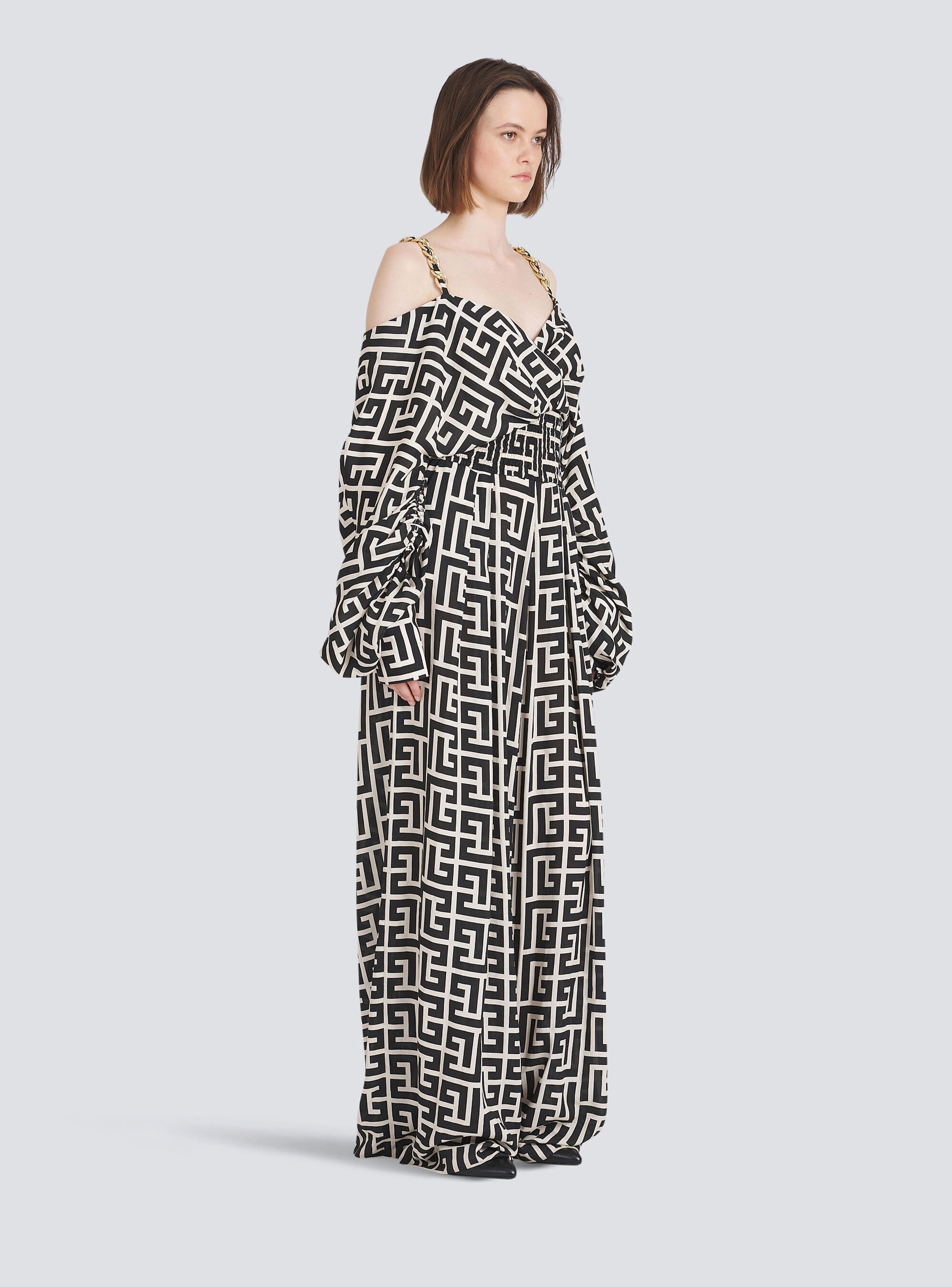 Balmain eco-designed monogram jumpsuit - 5