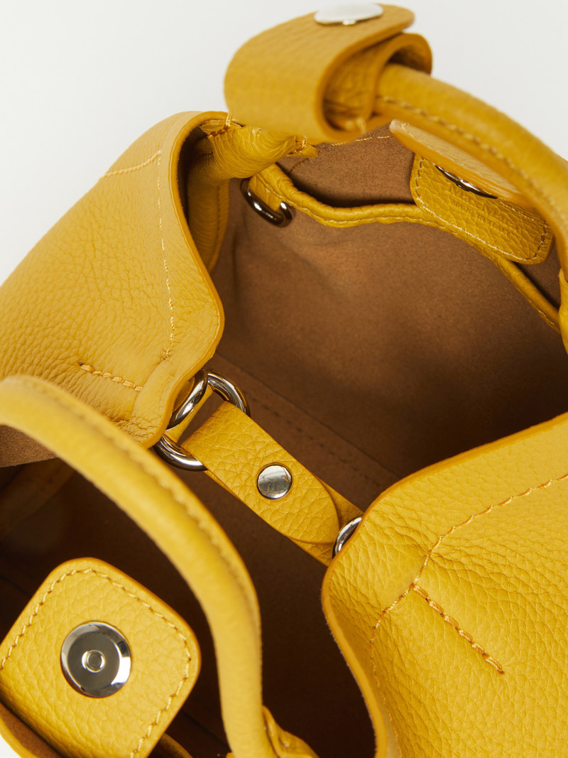 DRUMMEDMARINEXS Extra-small leather Marine bag with deerskin print 5