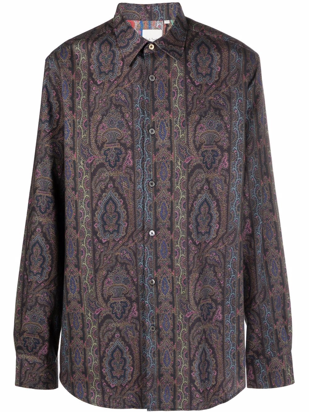 paisley-print shirt - 1