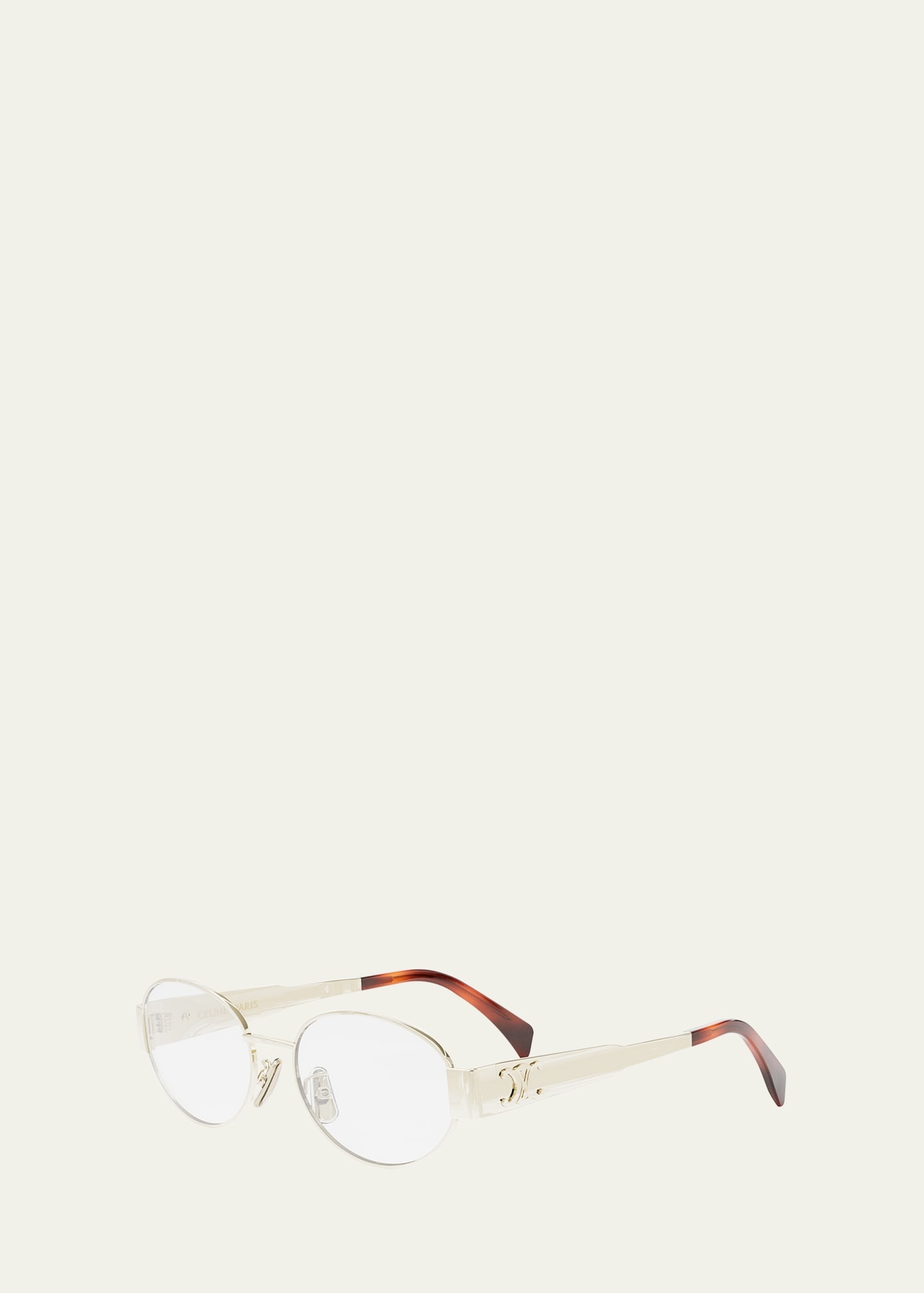 Triomphe Metal Oval Glasses - 2