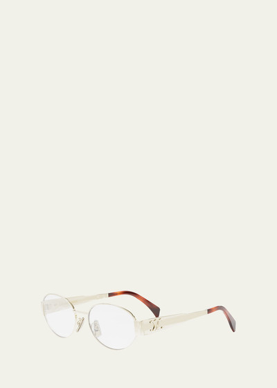 CELINE Triomphe Metal Oval Glasses outlook