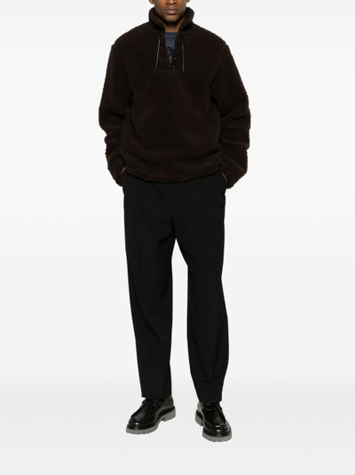 BODE fleece lace-up pullover outlook