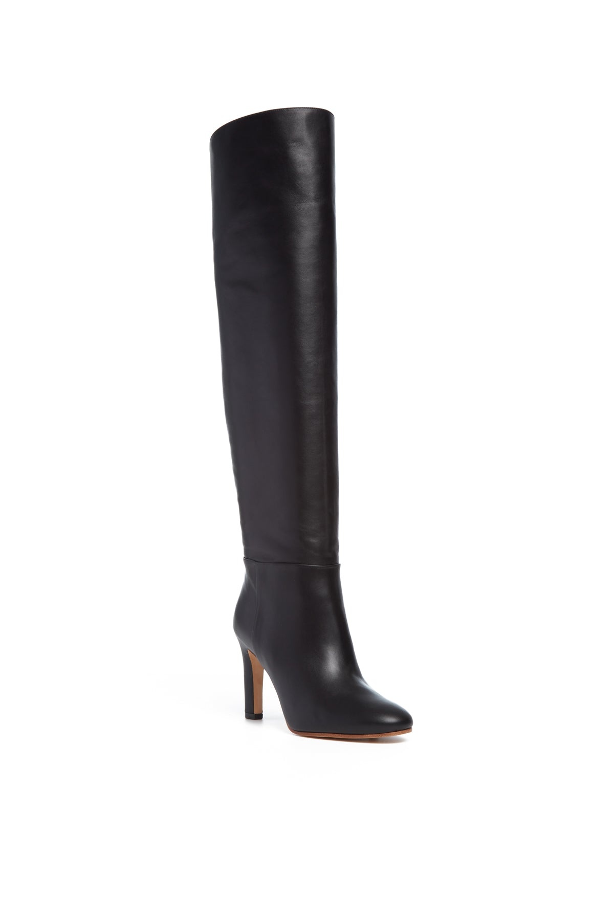 Linda Over-the-Knee Boot in Black Leather - 2