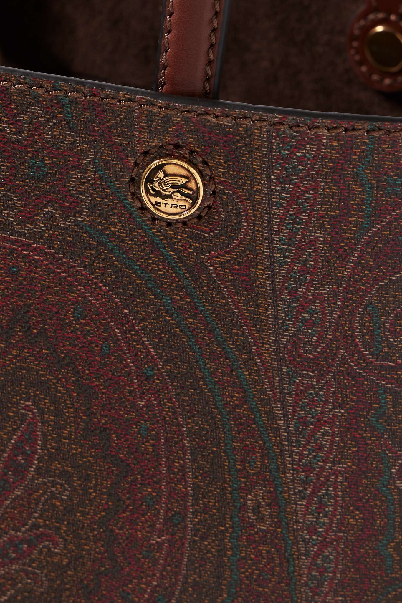 Paisley-print coated-canvas tote - 4