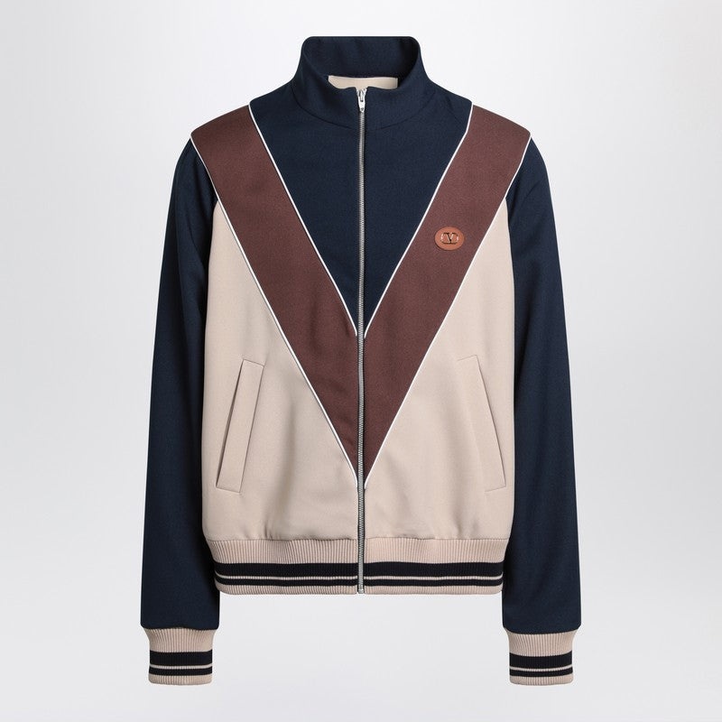Valentino Zip-up sweatshirt with VLogo patch - 1