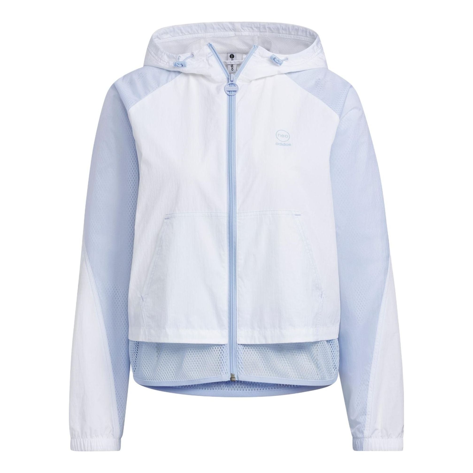 (WMNS) adidas Neo Vbe Windbreaker Jackets 'White Purple' IA6723 - 1