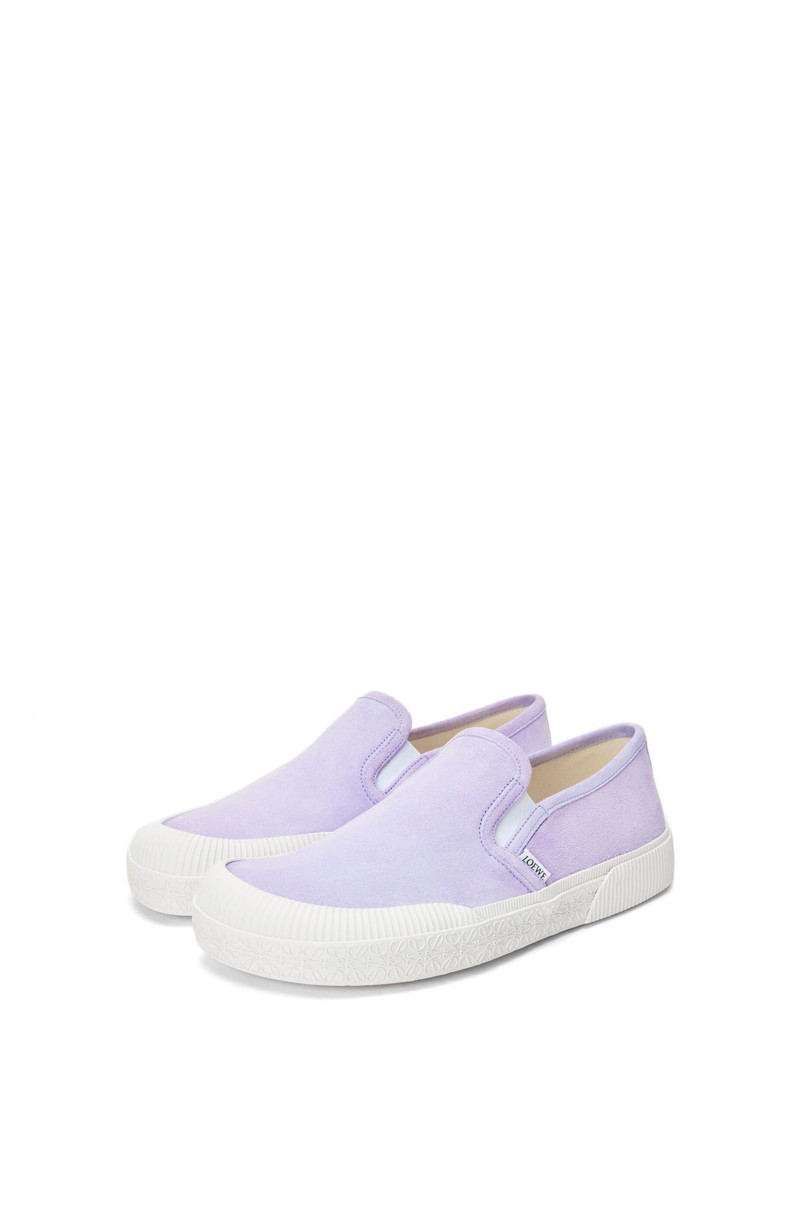 Loewe Terra Vulca slip-on sneaker in suede outlook