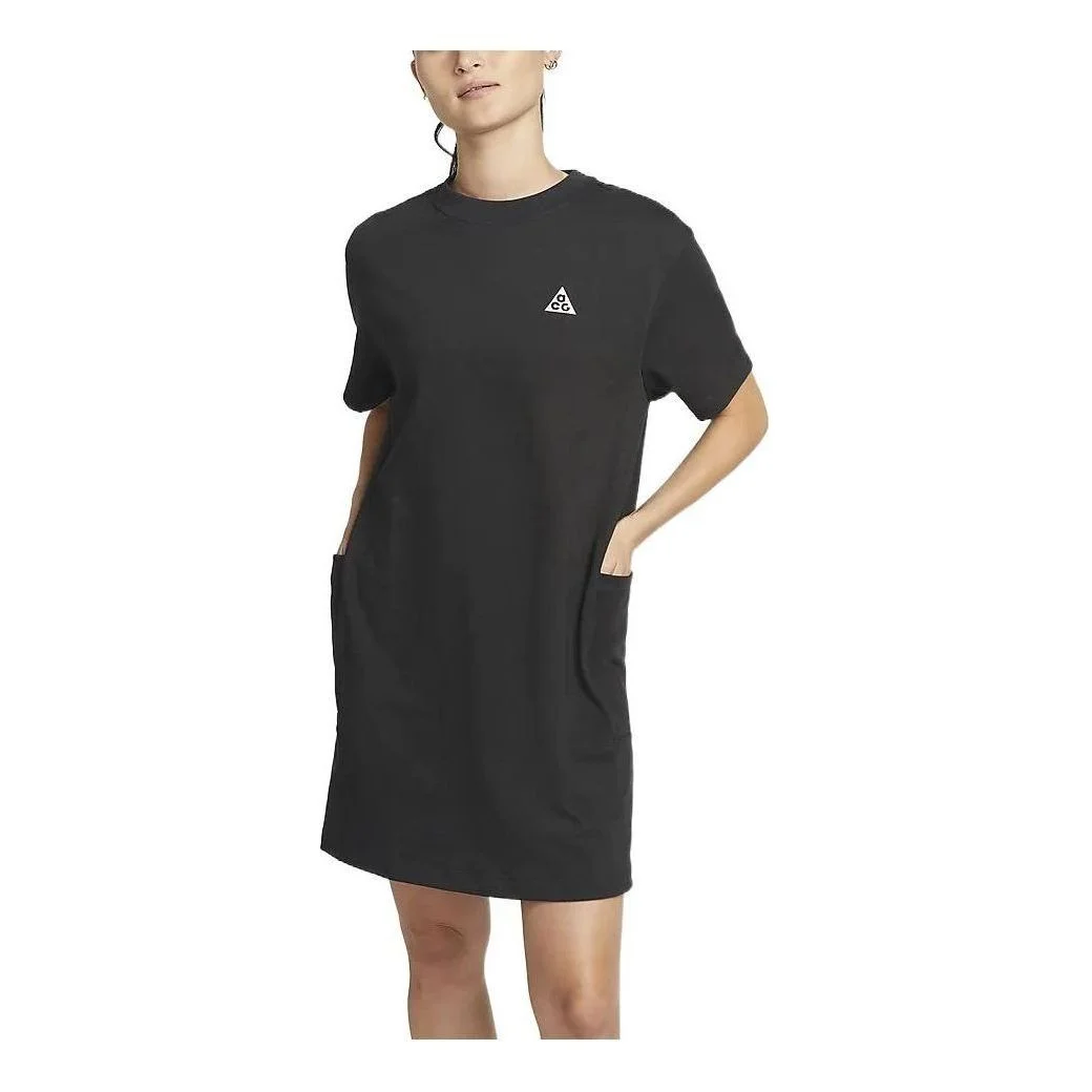 (WMNS) Nike Dri-FIT ACG Logo T-Shirt 'Black' DB3603-045 - 1
