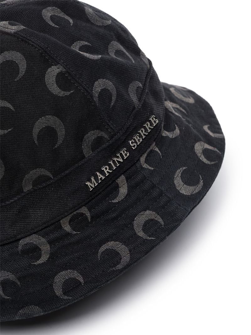 crescent-moon print bucket hat - 5