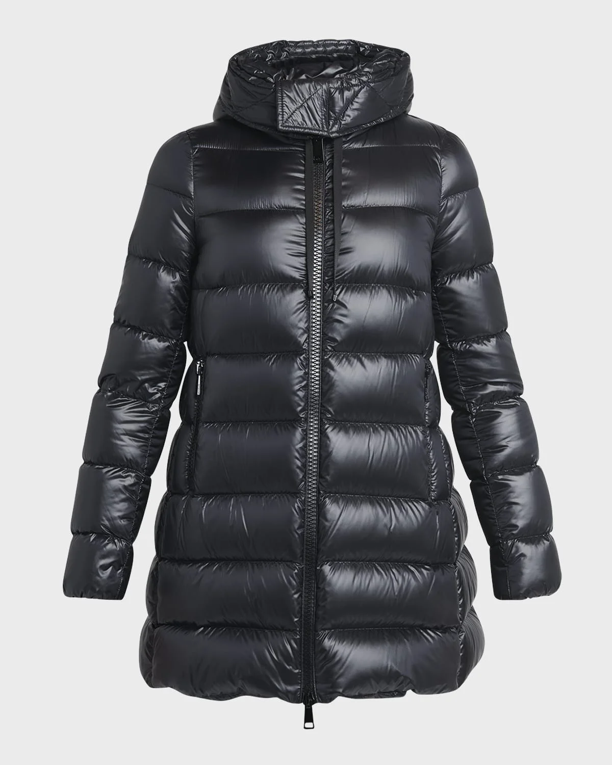 Suyen Down Quilted Nylon Hooded Parka - 1