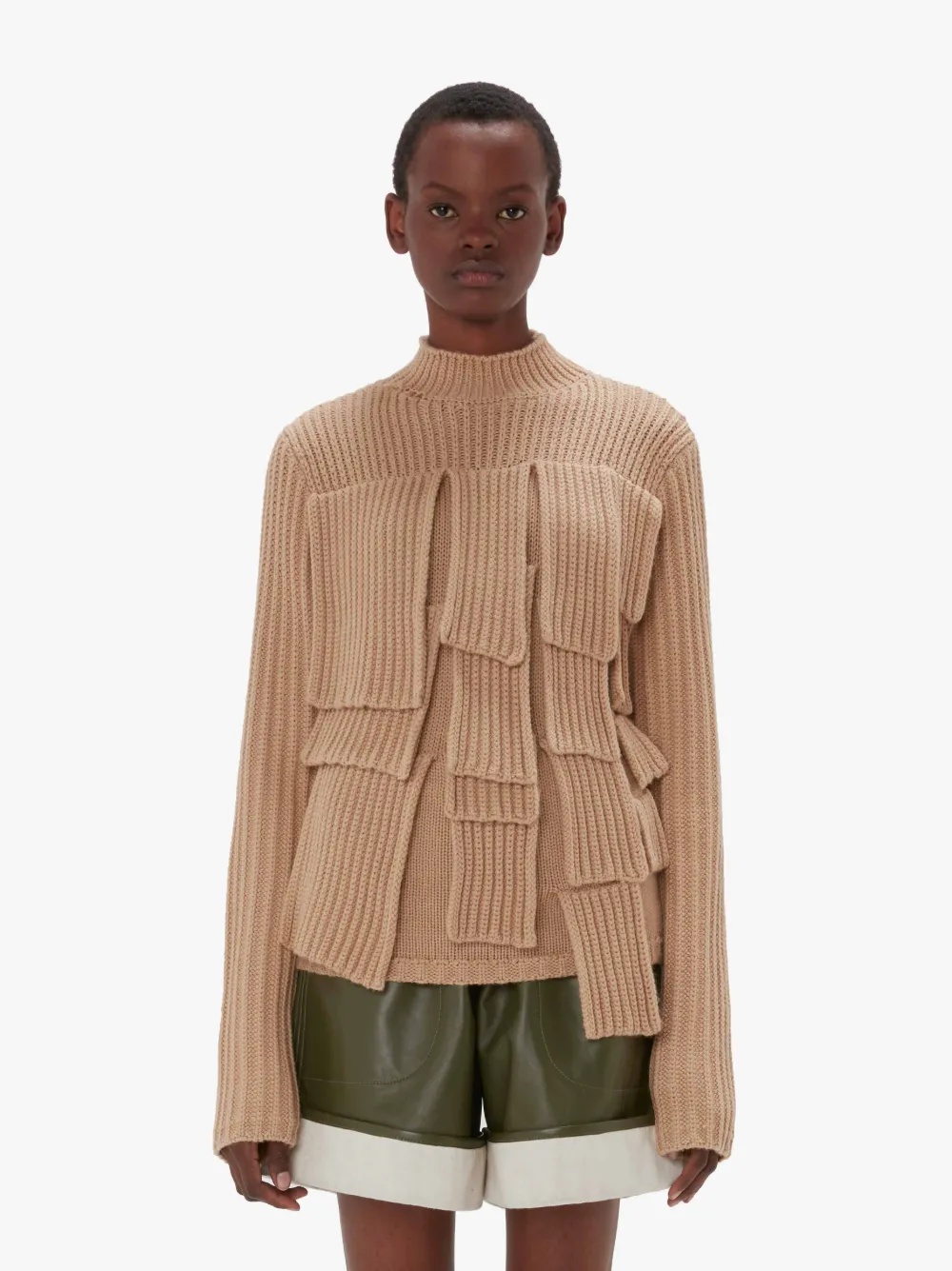 PANELLED FLAP SWEATER - 2