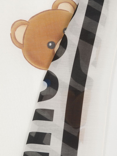 Moschino Teddy Bear-print scarf outlook