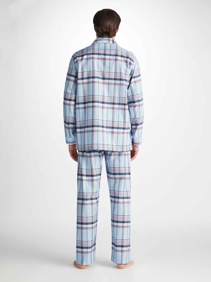 Men's Classic Fit Pajamas Barker 38 Cotton Blue 4