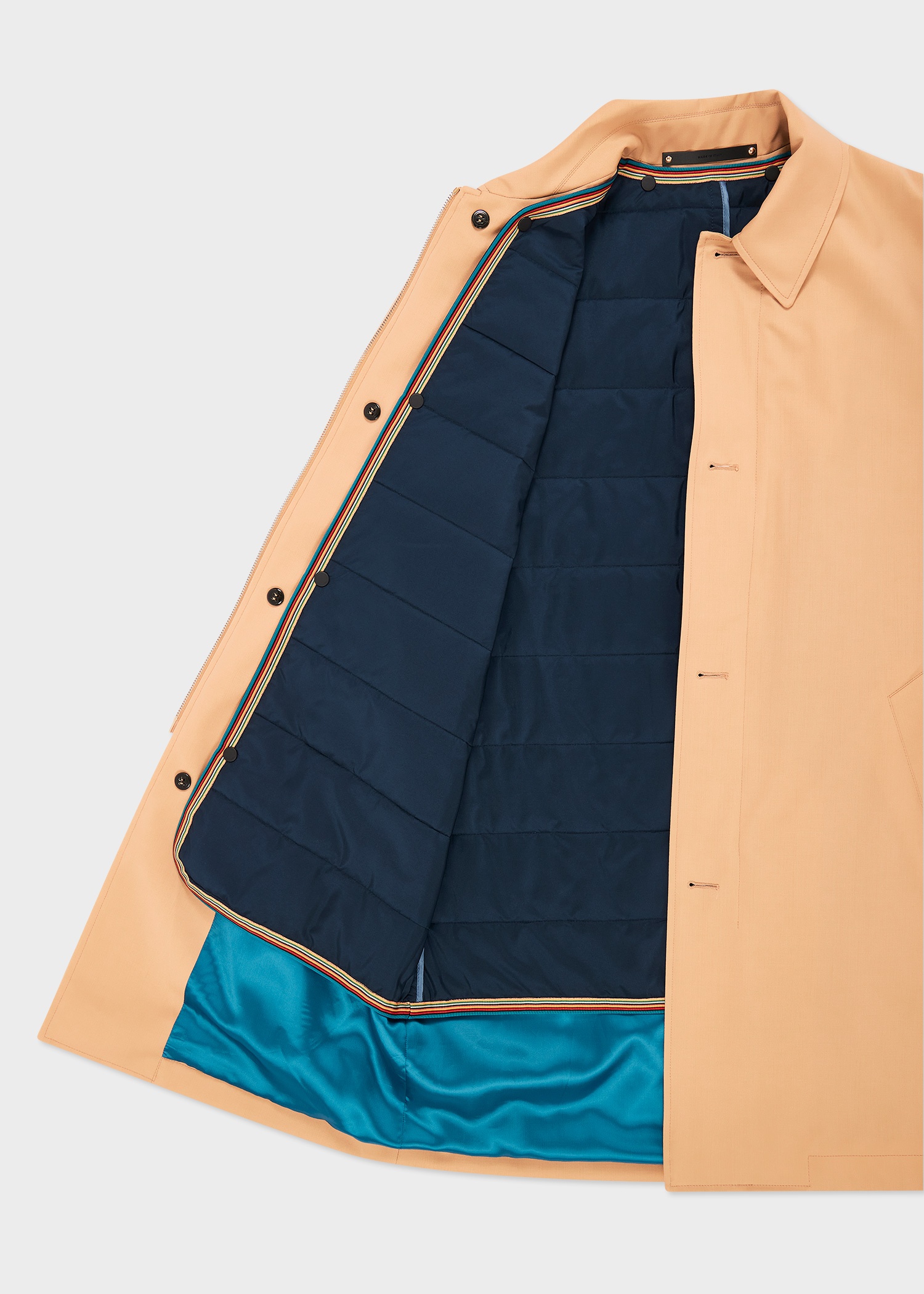 Tan 'Storm System' Wool Mac With Detachable Gilet - 5