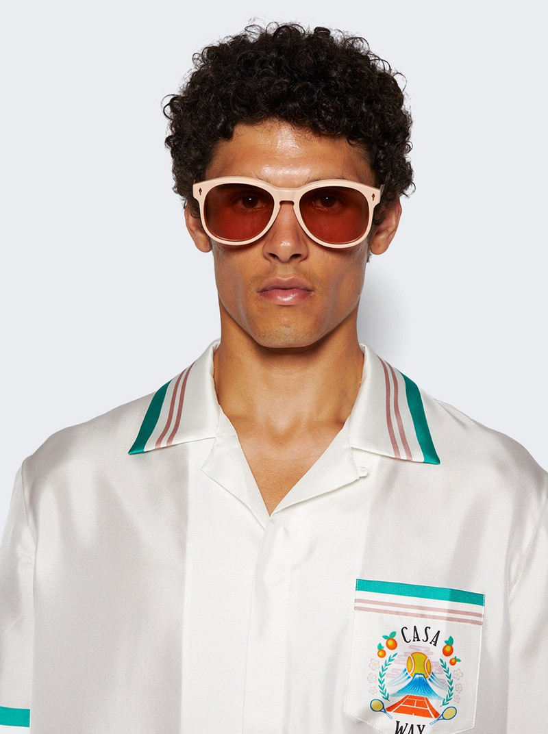 JACQUES MARIE MAGE Kay Sunglasses Dust Suede outlook