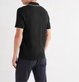 Jalen Contrast-Tipped Cotton, Silk and Cashmere-Blend Polo Shirt - 9