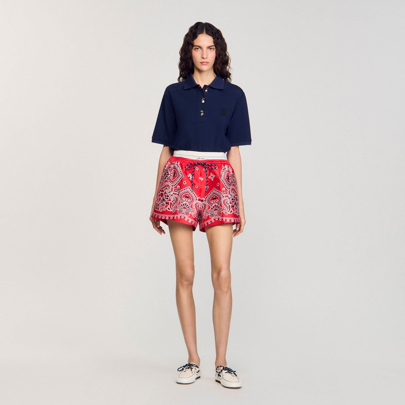 Sandro BANDANA PRINT SHORTS outlook