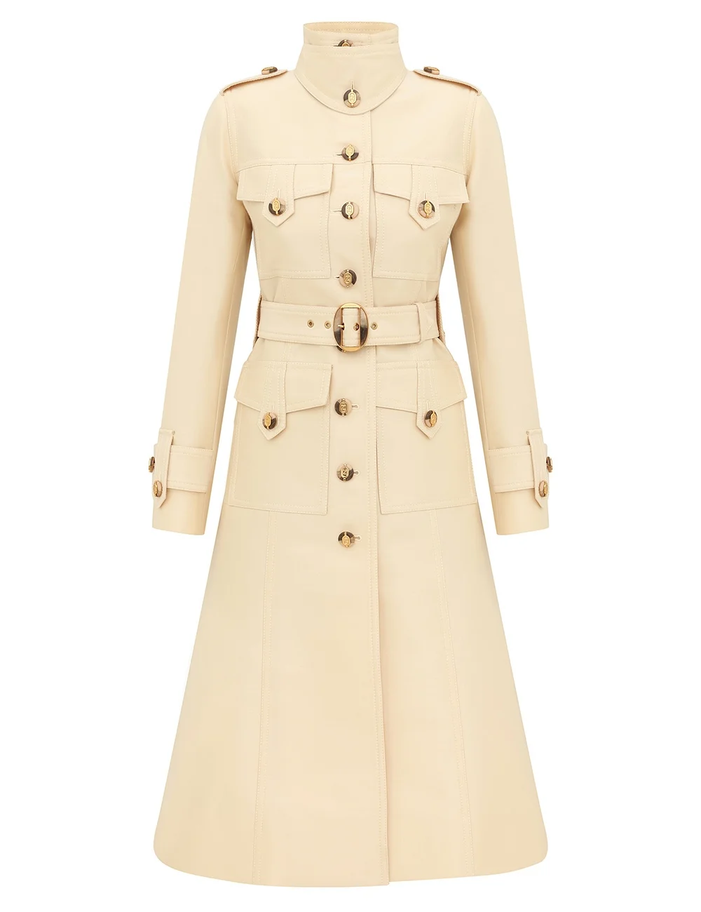 LUNA WOOL SILK COAT - 1