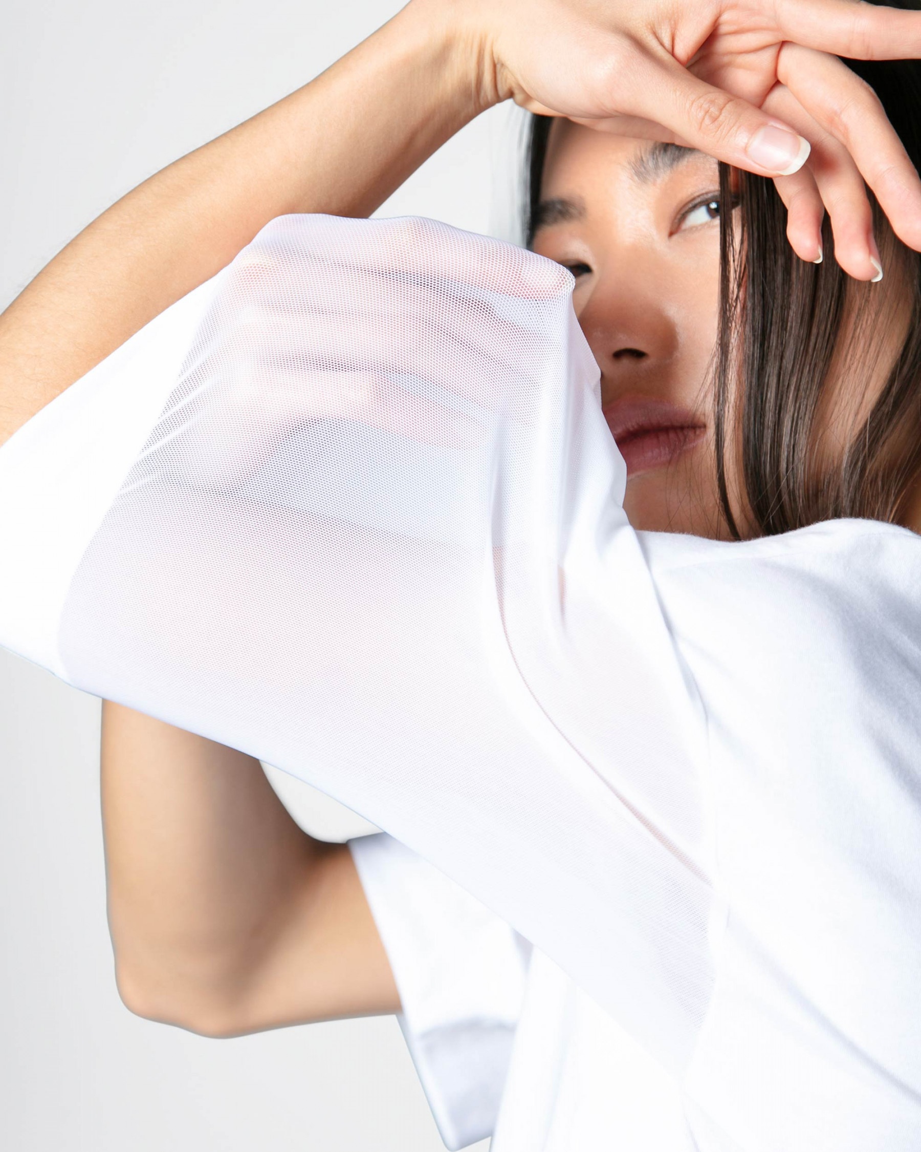 Fishnet ¾ sleeves t-shirt - 5