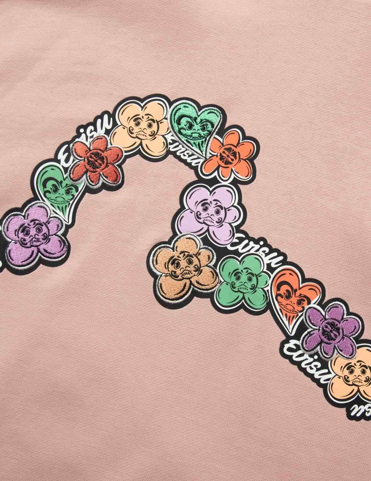 DARUMA FLORAL SEAGULL PRINT OVERSIZED SWEATSHIRT - 9