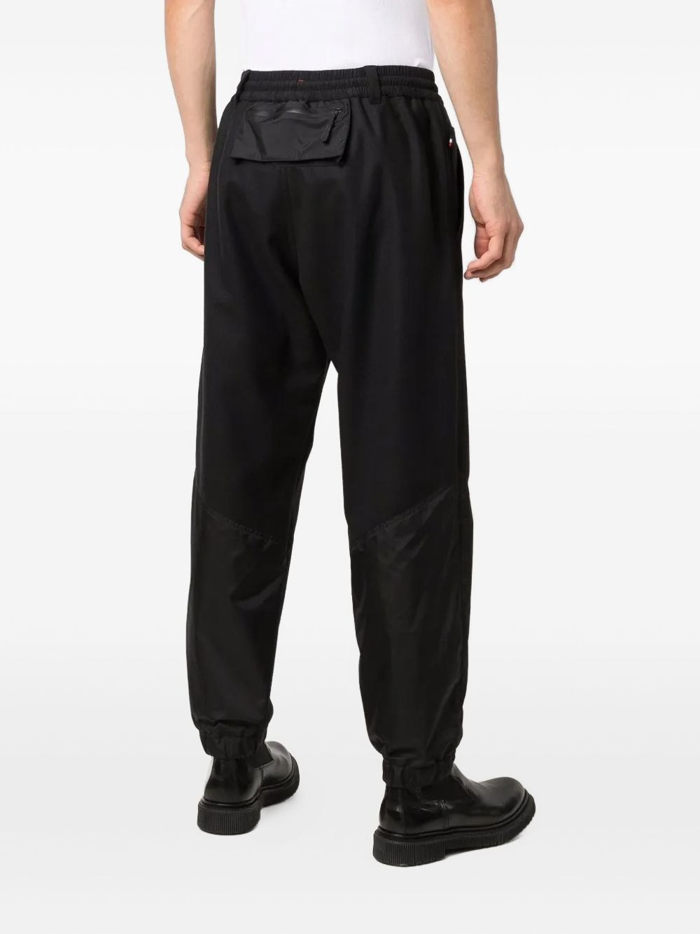pleated panelled trousers - 4