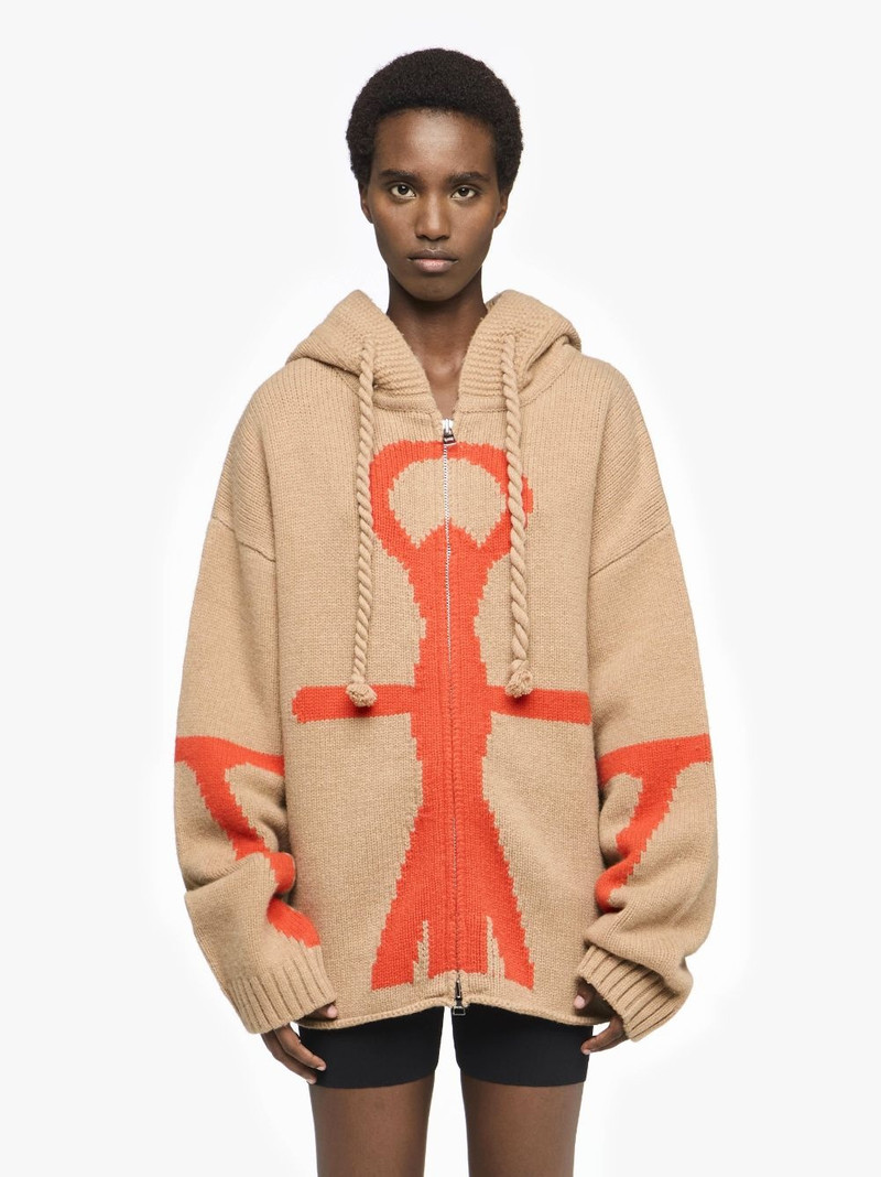JW Anderson ANCHOR LOGO HOODIE WITH ZIP outlook