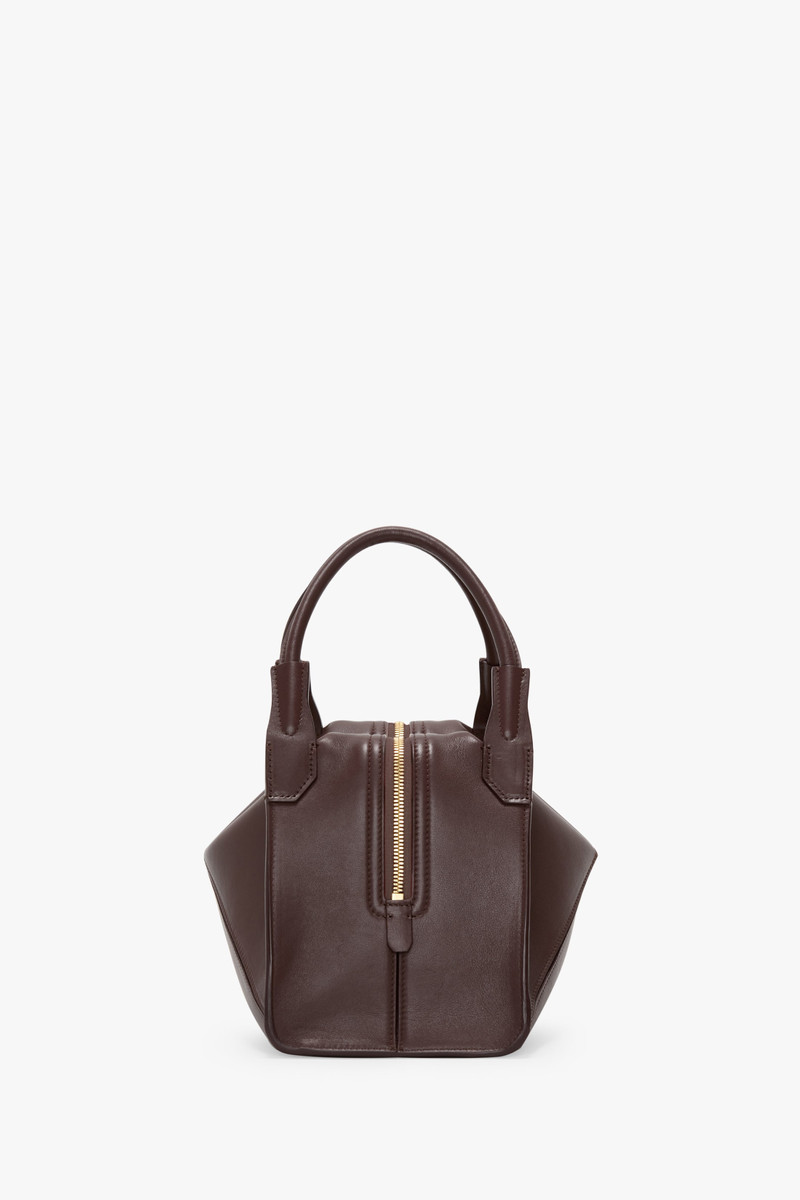 Victoria Beckham Victoria Plié Bag In Burgundy Leather outlook
