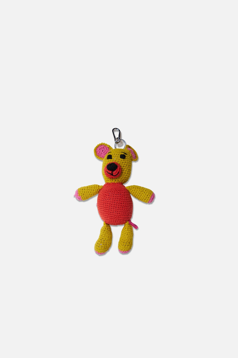CROCHET TEDDY BEAR KEYCHAIN CHARM 1